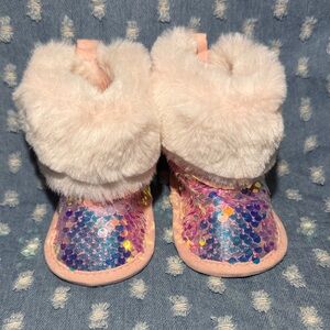 Sparkly Pink Kids Boots